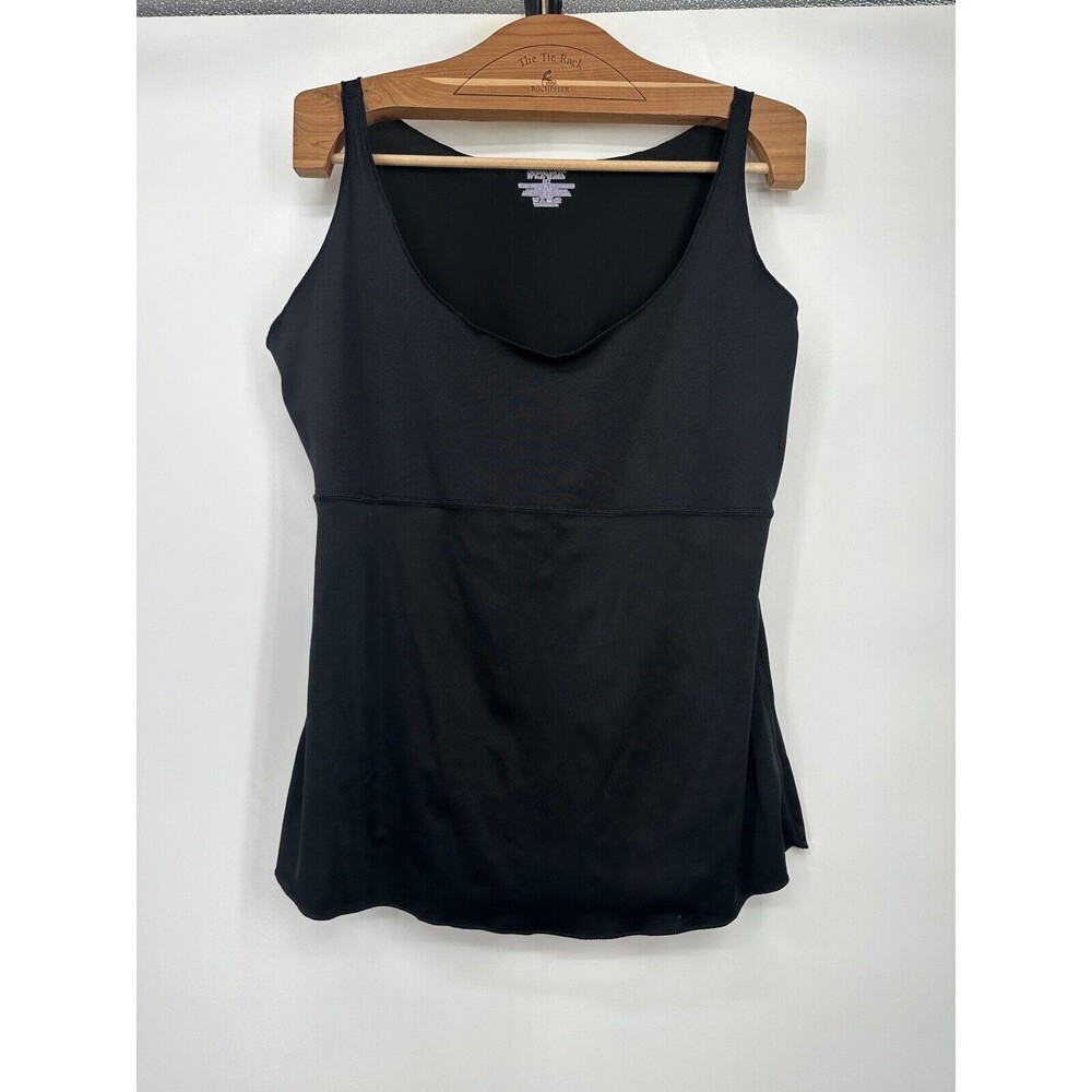 Spanx Womens Plus 2X XX Slip Top Shirt Black Lace Fitted Pullover Sleeveless